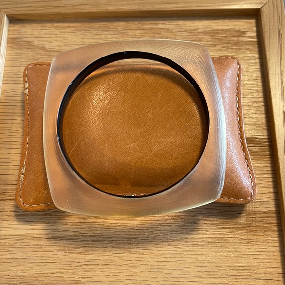 Alexis Bittar Jewelry - Alexis Bittar Hand Painted Soft Square Lucite Bangle Bracelet